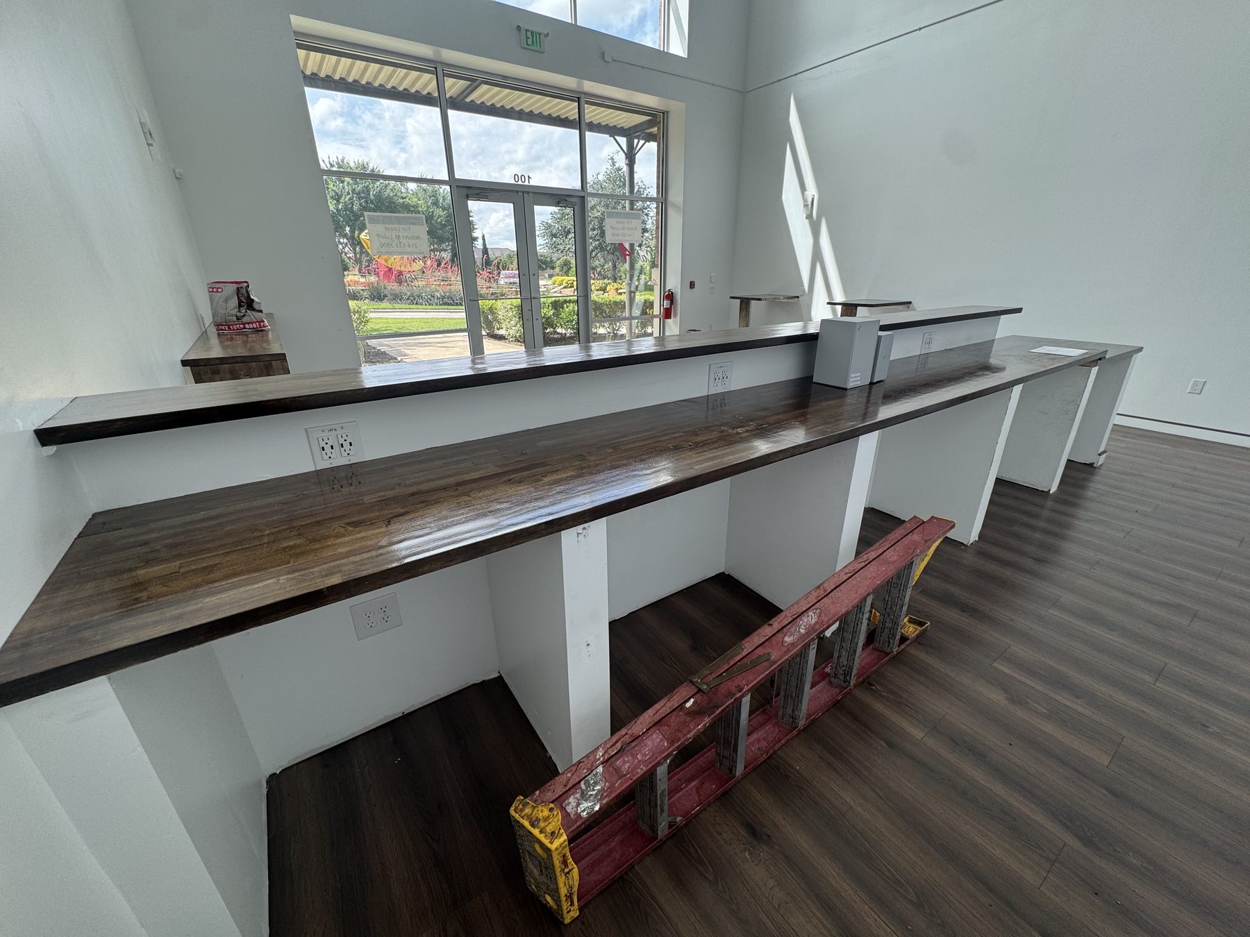Walnut display counters